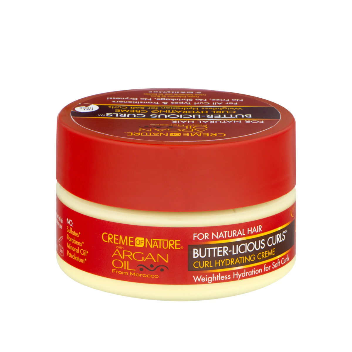 Crème de la nature à l'huile d'argan Butter-Licious Curls Crème au beurre hydratante pour les boucles