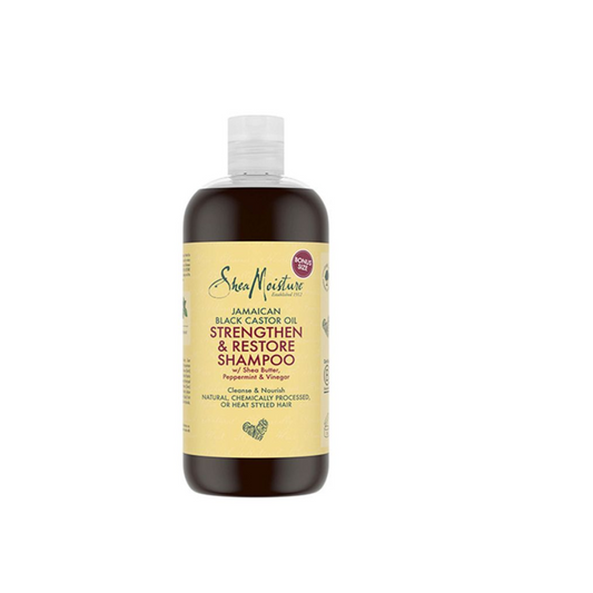 Shampoing fortifiant et réparateur à l'huile de ricin noire jamaïcaine de Shea Moisture