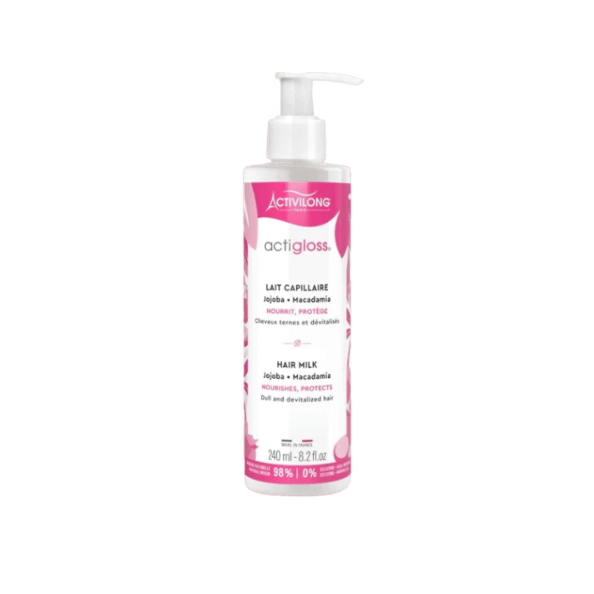 Activilong Actigloss Nourish Lait Capillaire Macadamia/Jojoba 240 Ml
