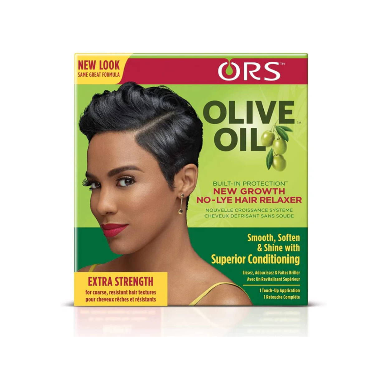 Défrisant extra fort sans soude pour cheveux Ors Olive Oil New Growth