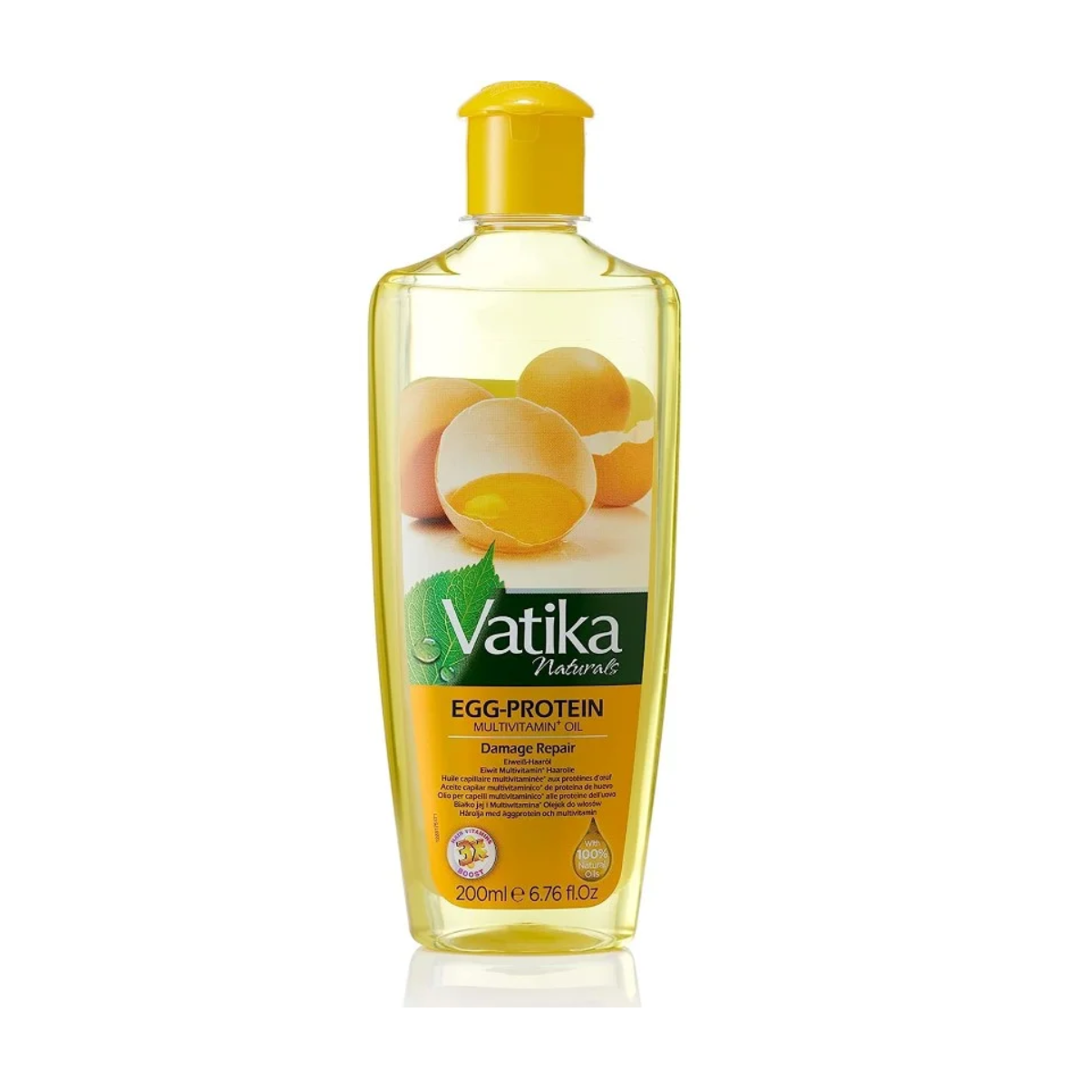Huile capillaire revitalisante en profondeur à base de protéines d'œufs Vatika Naturals