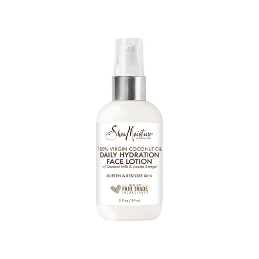 Lotion hydratante quotidienne pour le visage à l'huile de coco 100 % vierge de Shea Moisture par For Unisex - Hydratant 3 oz