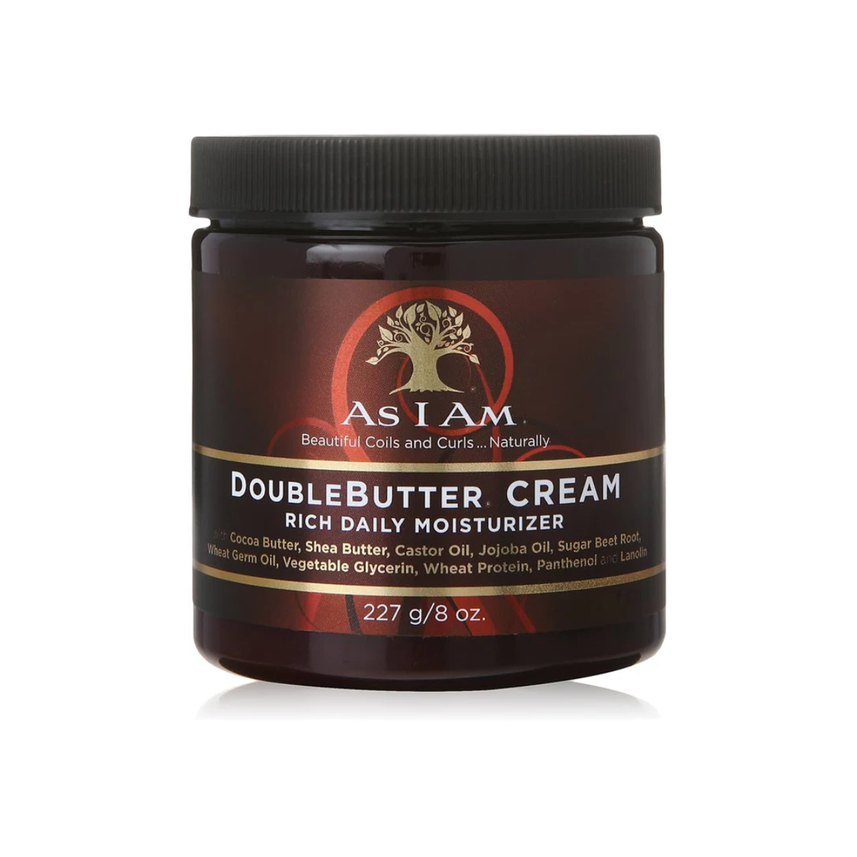 Crème hydratante quotidienne riche en beurre double As I Am, 8 oz