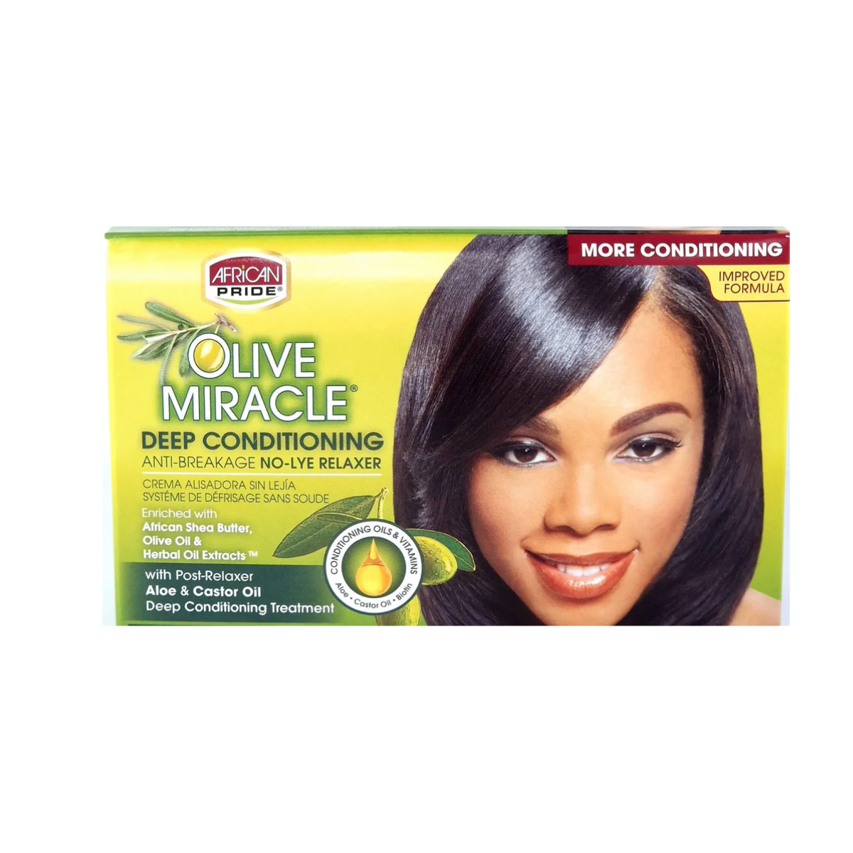 Défrisant revitalisant profond sans soude Olive Miracle d'African Pride