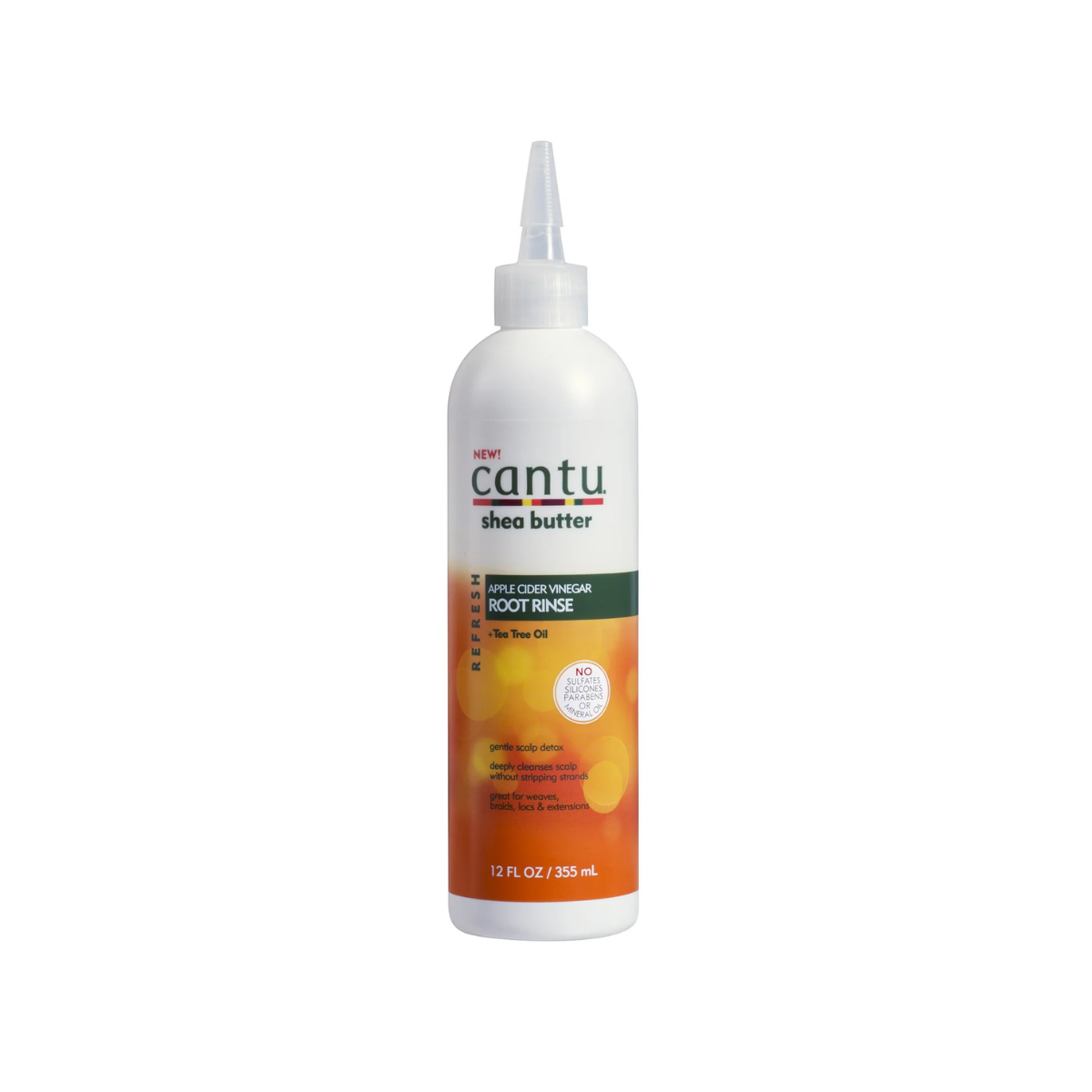Cantu Refresh Root Rinse au vinaigre de cidre de pomme et à l'huile d'arbre à thé 12 oz