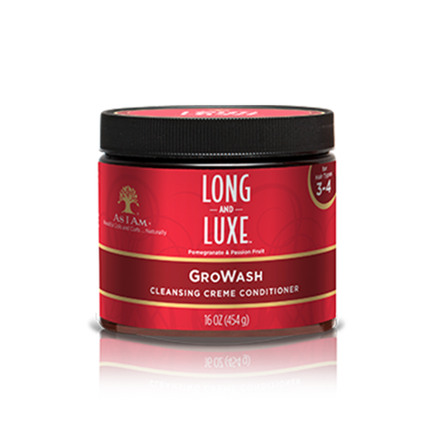 As I Am - Long & Luxe - Après-shampoing nettoyant en crème Gro Wash - 16 oz