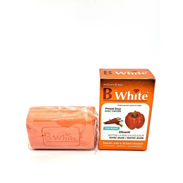 B Savon éclaircissant au poivre blanc et à la carotte