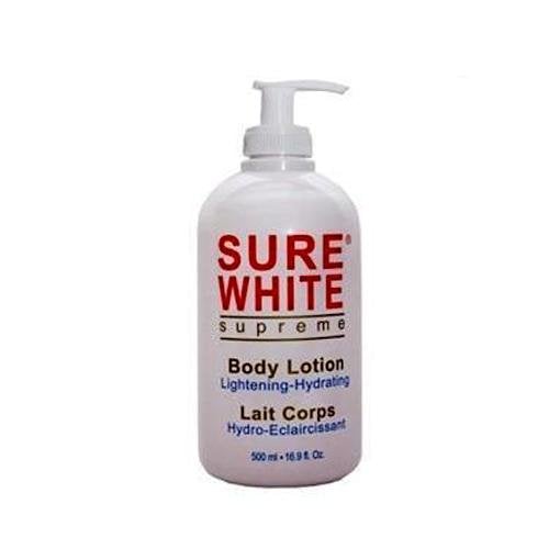 Lotion corporelle hydratante éclaircissante Sure White Supreme 500 ml