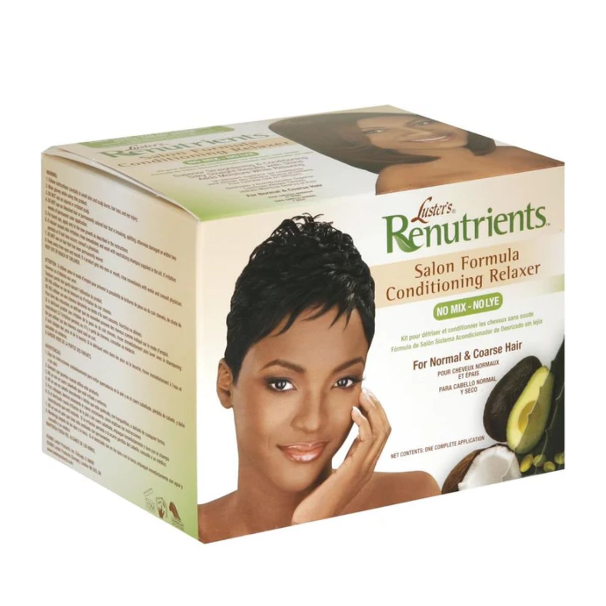 Kit de défrisage revitalisant pour cheveux Lusters Renutrients Salon Formula