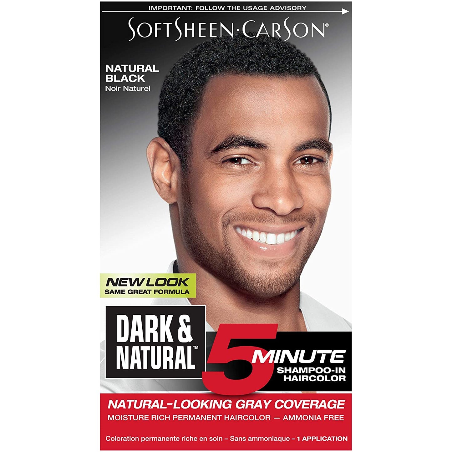 Coloration permanente pour homme Dark & Natural 5 min Noir naturel