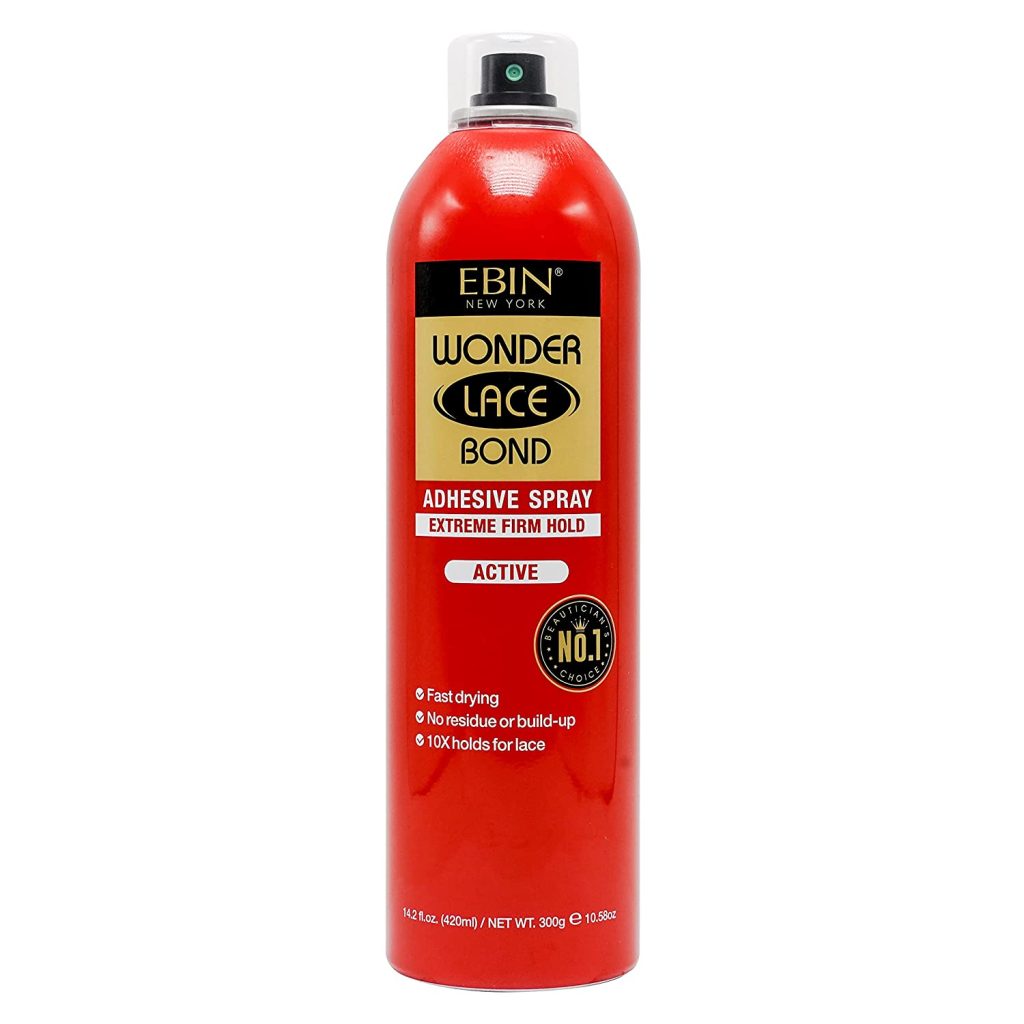 Spray adhésif Ebin Wonder Lace Bond Extreme Firm Hold Active 180 ml