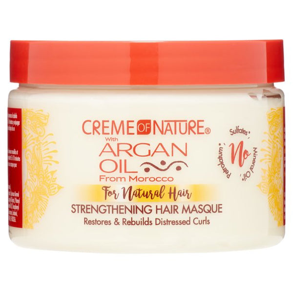Masque capillaire fortifiant à l'huile d'argan Creme Of Nature 11,5 onces (340 ml)