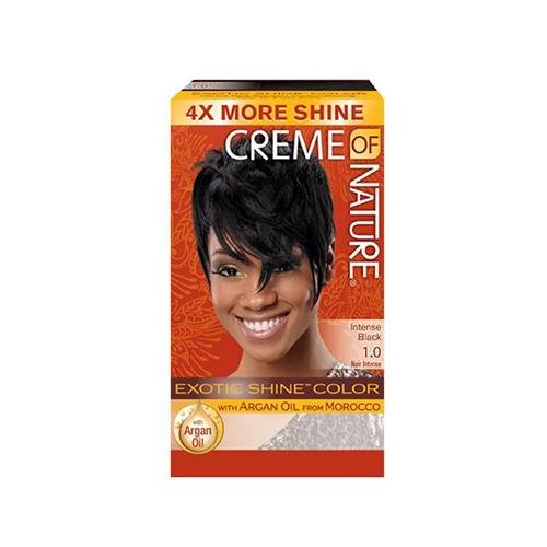 Crème de coloration permanente pour cheveux, 1.0 Noir intense
