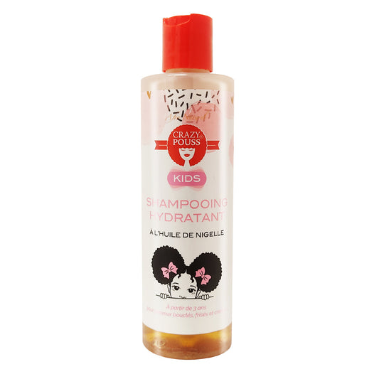 Shampoing hydratant pour enfants à l'huile de nigelle 250 ml - Crazy Pouss
