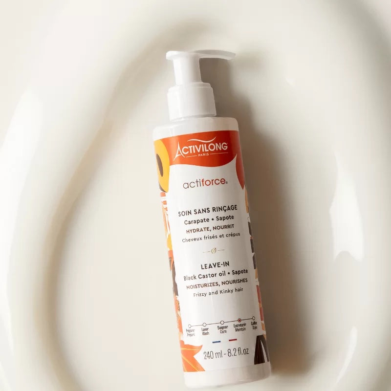 Activilong Actiforce Leave In Huile De Ricin Noir Et Sapote 240 Ml