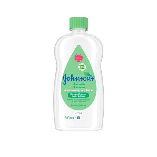 Huile pour bébé Johnson's Aloe Vera 500 ml