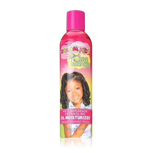 Huile démêlante anti-casse Dream Kids Olive Miracle d'African Pride, hydratante, 236 ml