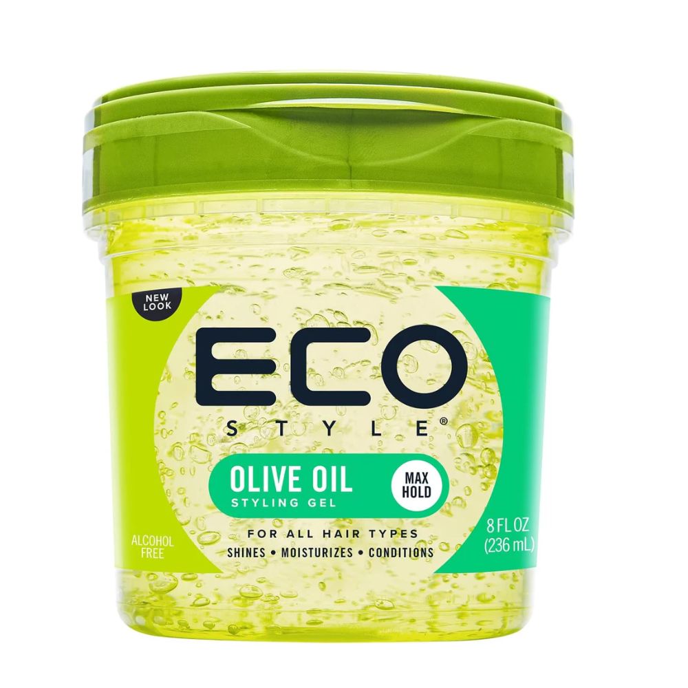 Gel capillaire Eco Styler à l'huile d'olive Eco Style, hydrate et coiffe, sans alcool, vert 236 ml