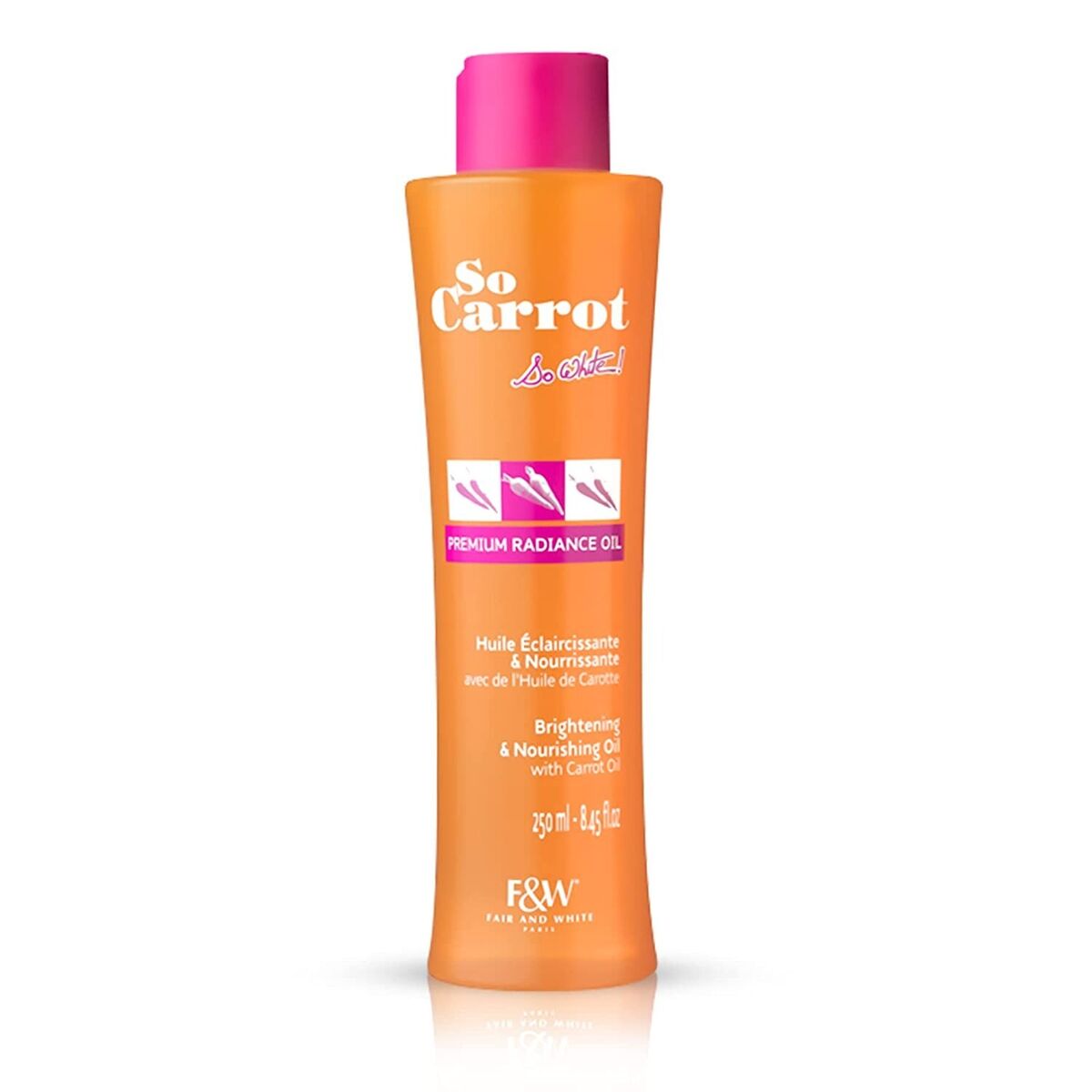 Huile de carotte Fair So White So Carrot Huile nourrissante éclaircissante Radiance Premium