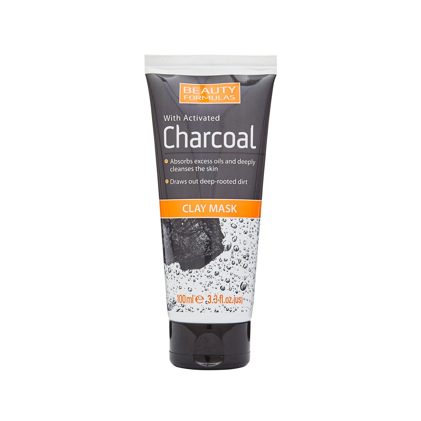 Masque à l'argile et au charbon de bois de Beauty Formulas 100 ml