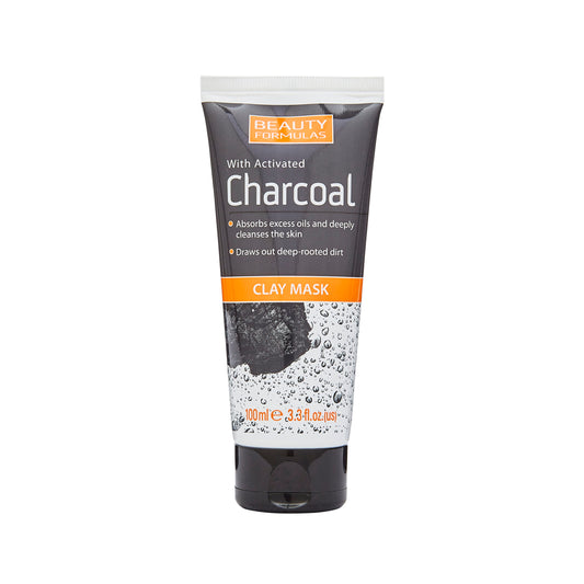 Masque à l'argile et au charbon de bois de Beauty Formulas 100 ml