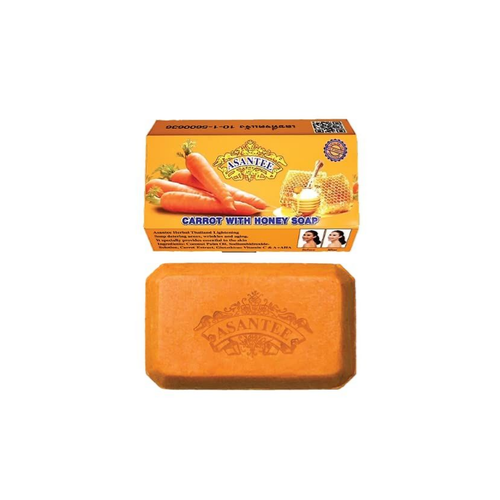 Savon spa aux herbes Asantee à la carotte, au glutathion et au miel 125 g