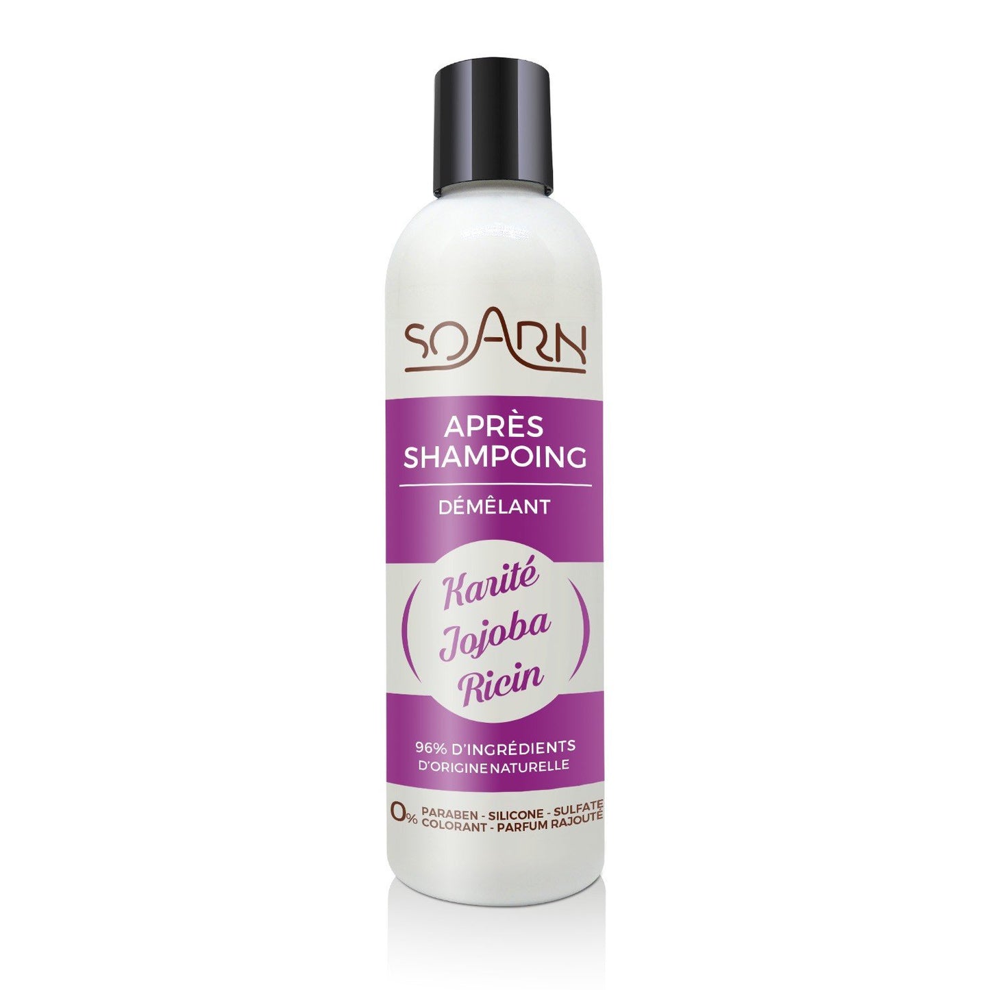 Après-shampoing au beurre de karité, jojoba et huile de ricin Soarn