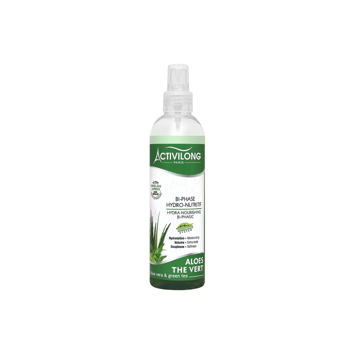 Activilong Spray Hydro-Nutritive Bi-Phase Aloe Thé Vert Sans Rinçage 240 Ml