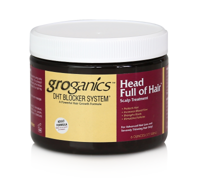 Tête pleine de cheveux Groganics 6 oz
