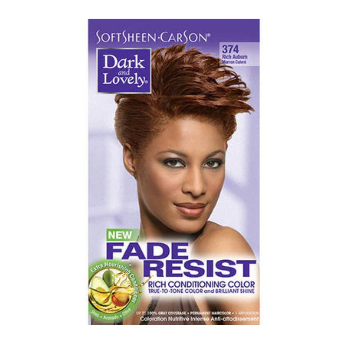 Softsheen Carson Dark And Lovely®Résistance à la décolorationRésistance à la décolorationAuburn riche 374