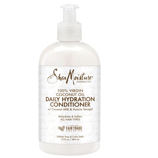 Après-shampoing hydratant quotidien à l'huile de coco 100 % vierge de Shea Moisture 384 ml
