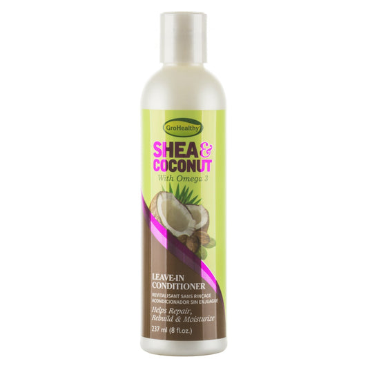 Après-shampooing sans rinçage au karité et à la noix de coco Grohealthy, 227 g