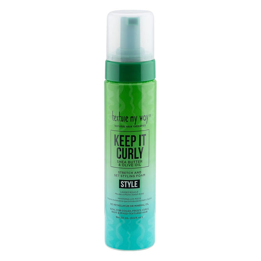 Texture My Way Keep It Curly Mousse coiffante au beurre de karité et à l'huile d'olive 251 ml