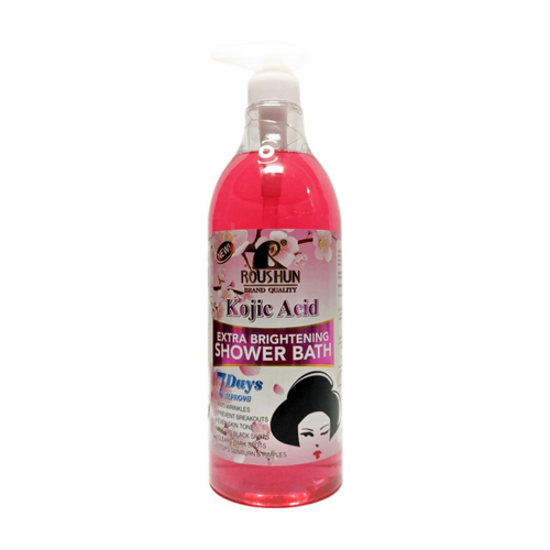 Bain douche extra éclaircissant à l'acide kojique Roushun - 1300 ml