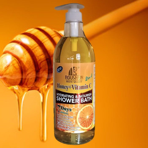 Bain douche 2 en 1 au miel et à la vitamine C de Roushun
