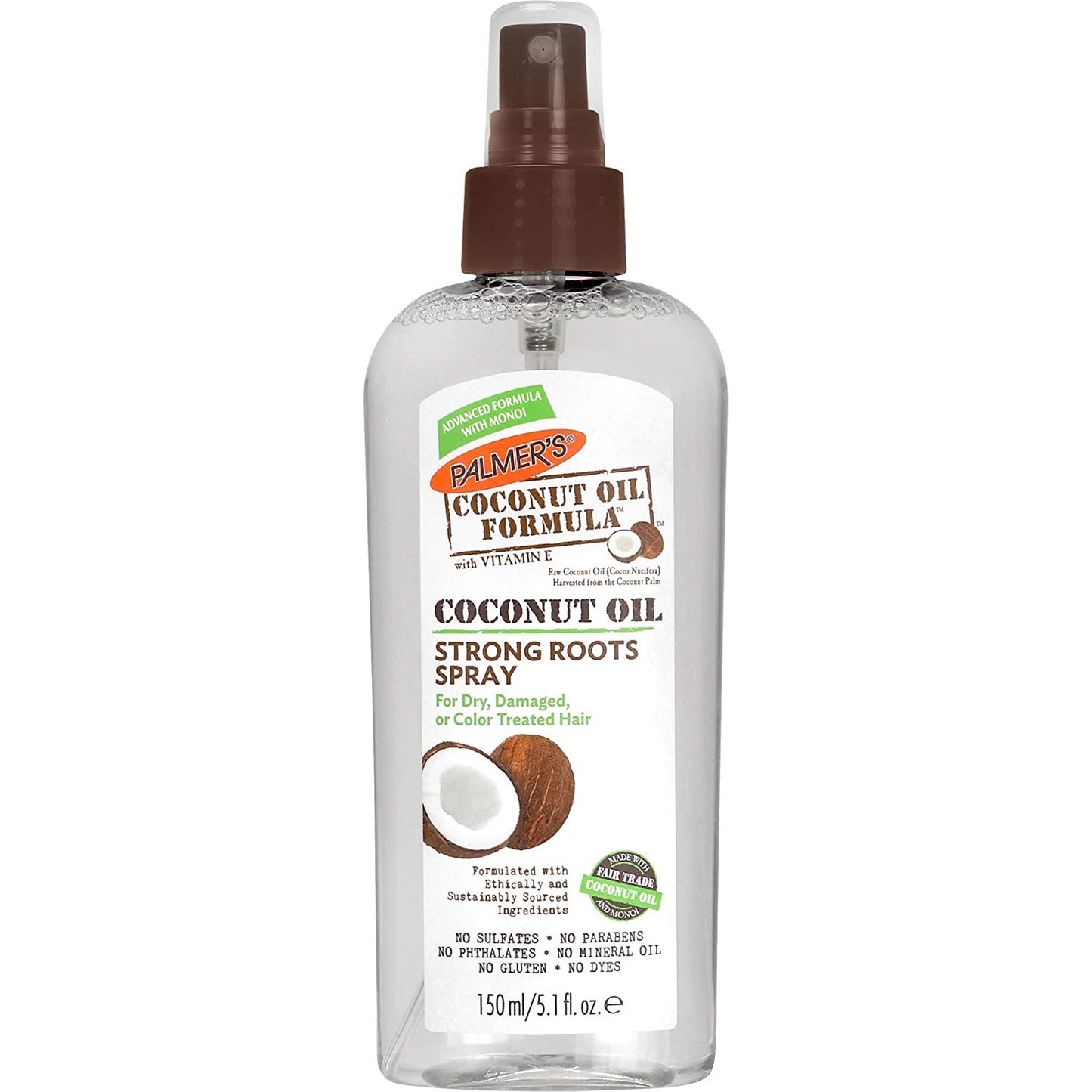 Spray Racines Fortes Formule à l'Huile de Coco Palmer's 150 ml