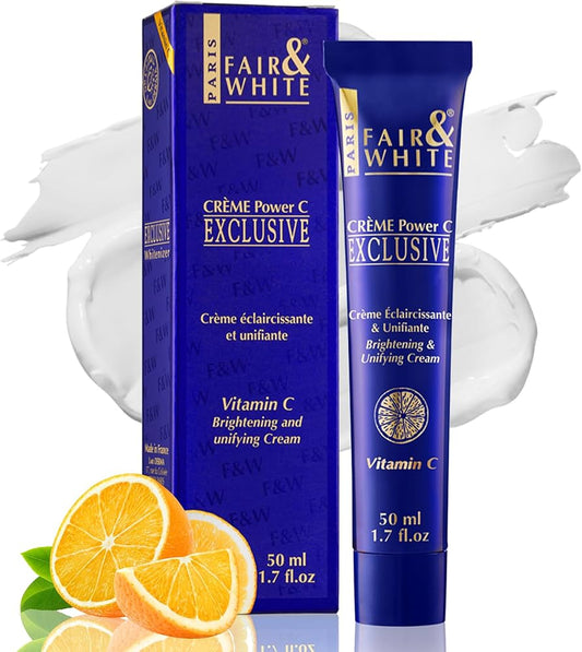 Crème éclaircissante pour la peau à la vitamine C, exclusive à Fair And White | 1,7 fl oz