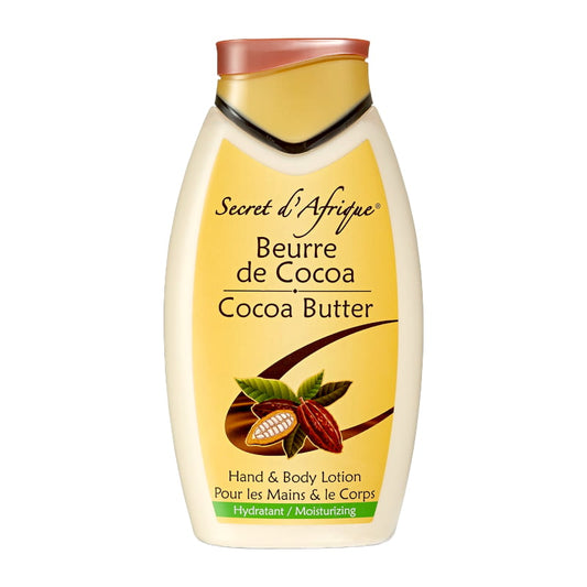 Lotion mains et corps au beurre de cacao Secret D'afrique