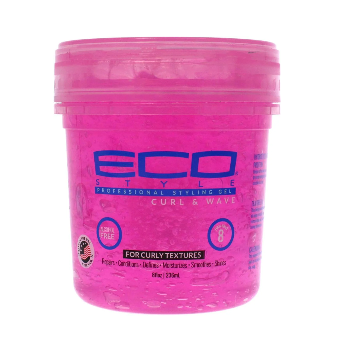Gel coiffant Eco Styler Curl & Wave Rose 8 oz