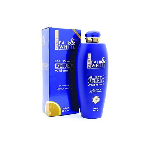 Lotion corporelle éclaircissante exclusive à la vitamine C de Fair & White Lait Power C, 17 oz