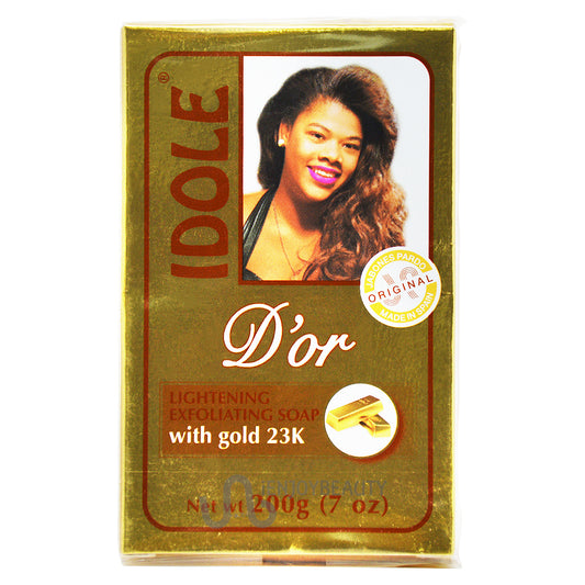Savon exfoliant éclaircissant Idole Dor - Or 23 carats - 200 g/7 oz