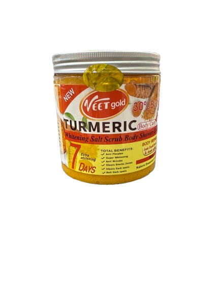 Gommage éclaircissante au curcuma naturel - veet gold 500g