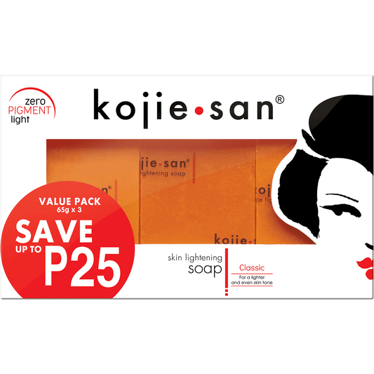 Savon éclaircissant pour la peau Kojie San 65 g, lot de 3