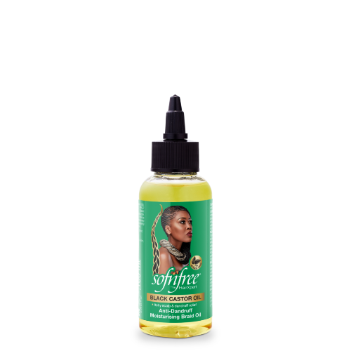 Huile de tresse à l'huile de ricin noire SNF 100 ml