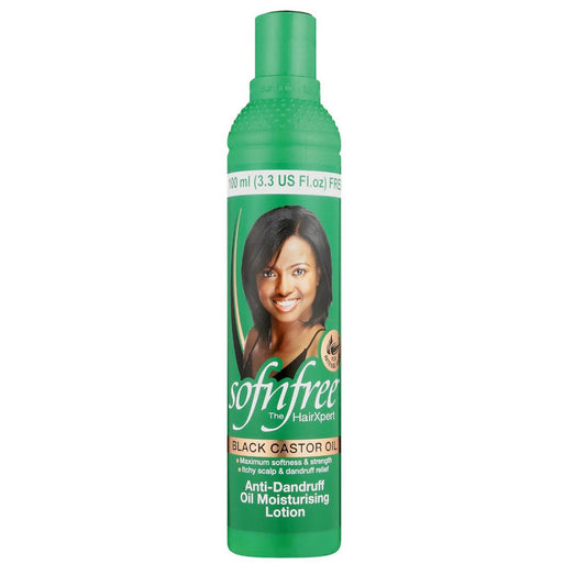 Lotion hydratante à l'huile de ricin noire Sof N Free 350 ml