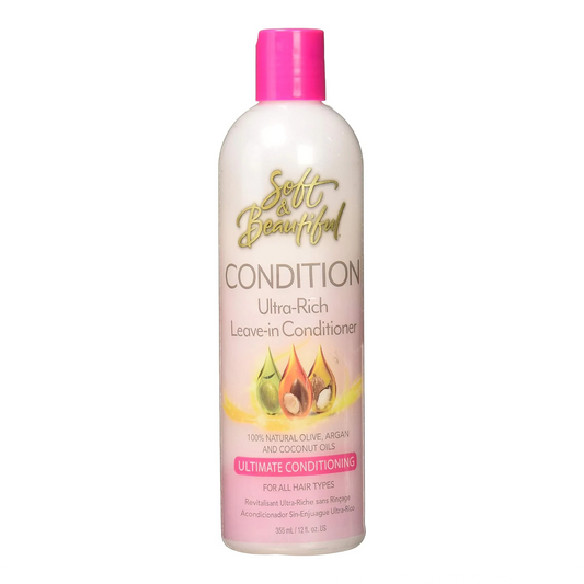 Après-shampooing sans rinçage ultra riche Soft And Beautiful, 12 oz