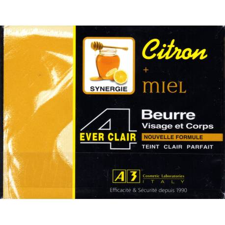 A3 4 Ever Clear Beurre visage et corps au miel et citron