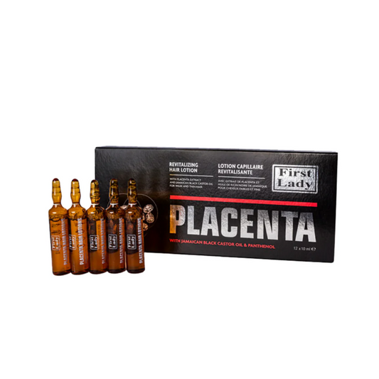 Lotion capillaire First Lady Professional Placenta avec huile de ricin noire jamaïcaine