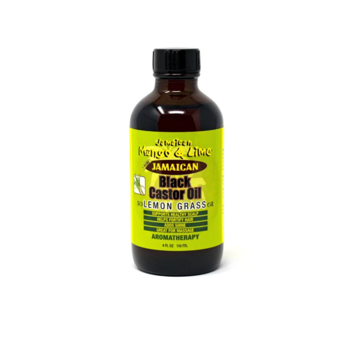 Huile de ricin noire avec l’huile fortifiante de citronnelle de jamaican mango & lime 118 ml