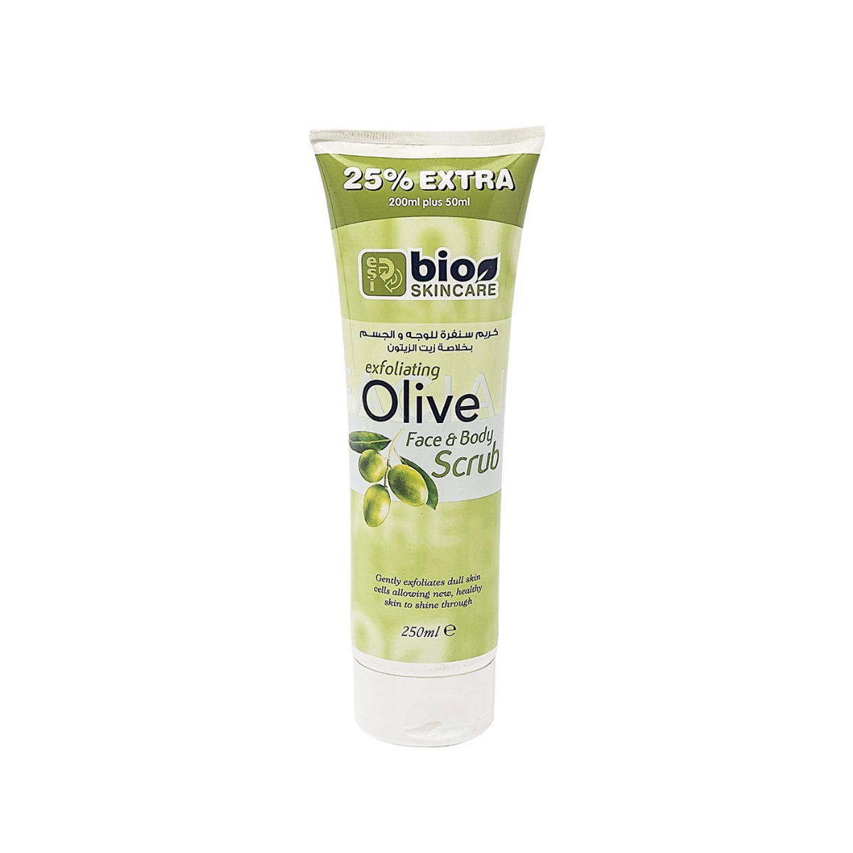 Gommage visage et corps à l'huile d'olive Bio Skincare Tube de 250 ml